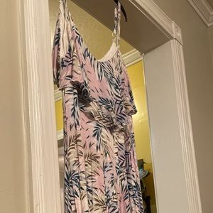 Tropical print dress